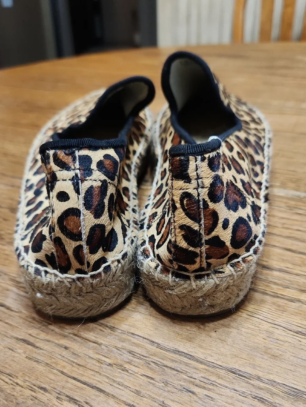 Soludos Espadrilles Calf Hair Cheetah/leopard Print Size 9